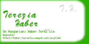 terezia haber business card